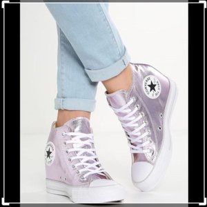 Converse All Star Lux Mid hidden Wedge Pink 10